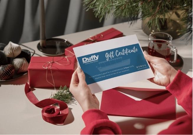 Duffy Boat Rental Gift Certificates SPECIAL