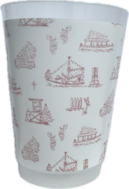 Holiday Shatterproof Cups- 8 pack